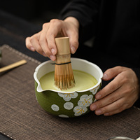 Ensemble de matcha JY Elegant Magnetic Boxes, ensemble de fouets en bambou pour matcha, ensemble de matcha en céramique