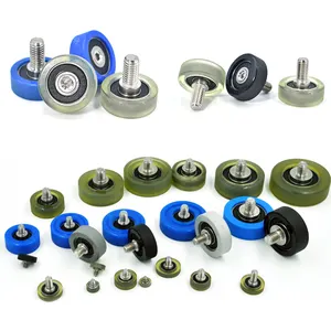 Low Friction Polyurethane Roller Wheel With Bearing 683 693 684 623 685 604 605 625 696 606 608 626 ZZ RS PU Bearing With Screw