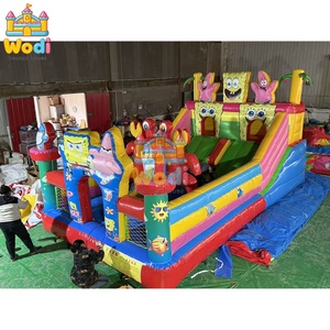 <span class=keywords><strong>Parque</strong></span> Inflable de <span class=keywords><strong>Bob</strong></span> <span class=keywords><strong>Esponja</strong></span> para Exteriores con Costuras Reforzadas para Entretenimiento al Aire Libre - Product Image 4