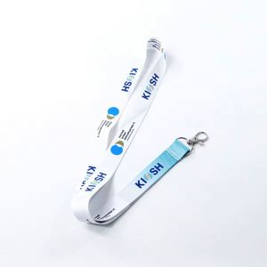 Promotional Cheap Custom Printed Full Color Digital Silk Screen <b>Polyester</b> Satin Breakaway Fashionable Keeup Brand Work <b>Lanyards</b> - Product Image 1