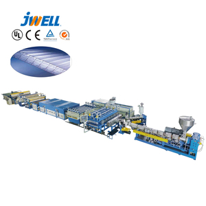 JWELL - Plaque en plastique PC <span class=keywords><strong>à</strong></span> section <span class=keywords><strong>creuse</strong></span>, Ligne d'extrusion de panneaux en plastique pour ailes volantes / Machine d'extrusion - Product Image 1