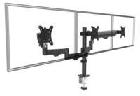 Support mural pour écran LCD Ergofirst en alliage d'aluminium, fixation C-Clamp, bras de support, capacité de charge de 2 à 10 kg, inclinaison de 65°, pour écrans de 10 à 32 pouces