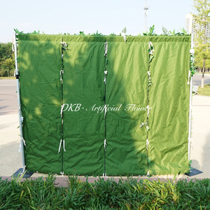 ผ้าม้วนติดผนังลายดอกไม้3D สีเขียวฉากหลังแต่งงาน - Product Image 5