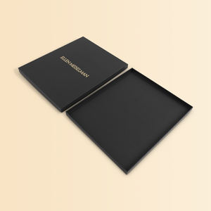 シルクスカーフ<span class=keywords><strong>Hijab</strong></span>包装箱高級段ボール箱黒段ボール箱 - Product Image 3