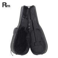 Sac de transport noir multi-poches en fibre de carbone FC42 étui rigide à double fermeture à glissière antichoc robuste pour guitare acoustique/électrique