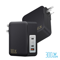 Chargeur mural certifié Ccc avec prise murale Cn, USB-C PD 3.1, port USB-A QC3.0, station de charge rapide multi-ports Gan pour téléphone portable et ordinateur portable