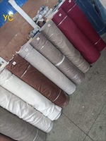 Prix de liquidation Lourd Coloré Lin Look Rideau Occultant Tissu Tissu Textile À La Maison