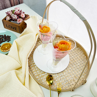 165ml jetable clair coloré tige gobelet verre à vin froid boire gelée tasses