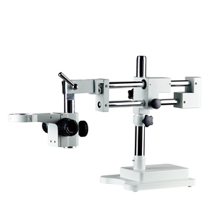Suministro de fábrica 7-45X Simul Focal Zoom Microscopio óptico conjunto de lente doble brazo doble Boom Stand Microscopio trino - Product Image 2
