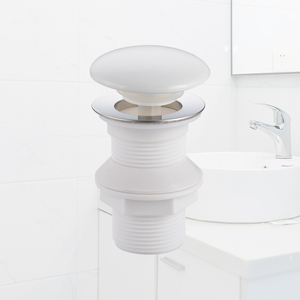 Égouttoir de <span class=keywords><strong>bassin</strong></span> en plastique de vidange d'évier blanc de haute qualité avec couvercle en céramique - Product Image 6