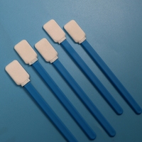 714 Tampon de nettoyage à manche vert, plat et carré, en polyester, pour écrans, lentilles et imprimantes