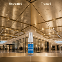Revêtement liquide microcristallin invisible en céramique nano SiO2 de qualité industrielle anti-traces de doigts pour l'entretien de l'acier inoxydable