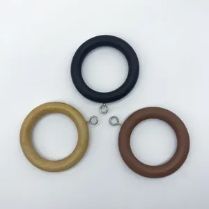 Gỗ Rèm Rod Phụ Kiện, Rèm Clips Hook Ring, Nhựa Curtain Ring