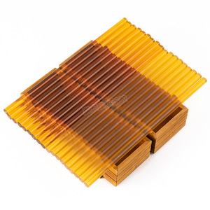 Jiajian Polyamide Hot Melt Adhesive Sticks 11mm Yellow Transparent High Temperature 150 For Ceramic Plastic Metal Paper - Product Image 1