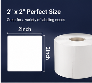 BPA Free 2x2 Inch Direct Thermal Labels With <b>Easy</b> Tear Lin - Product Image 2