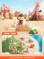 100% authentique pour Pop Mart Labubu PVC Figure monstres jouant à des jeux série scène ensembles mystère aveugle boîte jouets