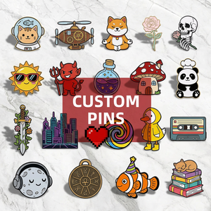 Pin Enamel Kustom, Pin Enamel Lunak, Pin Kartun dengan Glitter, Pembuat Lencana Logam, Cetak UV, Pin Lapel Anime Lucu, Pin Enamel Keras Kustom - Product Image 3