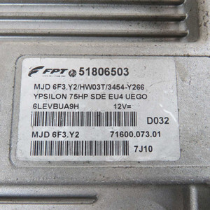 Centralina Motore ECU Usata Lancia Ypsilon Mk1 2003-2011 51806503 (68108) - Product Image 3