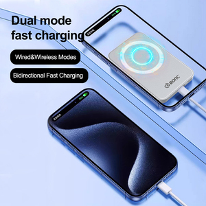 Banque d'alimentation sans fil magnétique 5000mAh Chargeur <span class=keywords><strong>portable</strong></span> 20W PD Charge rapide <span class=keywords><strong>Batterie</strong></span> externe <span class=keywords><strong>avec</strong></span> design de sac à cartes - Product Image 3