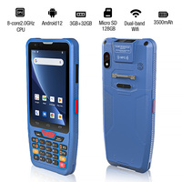 Lecteur RFID NFC portable IP67, scanner de codes-barres PDF417, collecteur de données d'inventaire GSM Google, terminal de données mobile Android PDA
