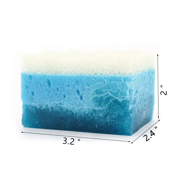 Promotional Custom Insert Soap Foam Sponge Body Shower Exfoliator Sponge Bath Sponge with Soap
