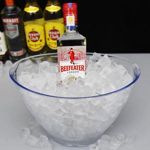 Nuevo Producto de <span class=keywords><strong>la</strong></span> forma redonda de plástico transparente cerveza, vino, champán cubo de hielo para <span class=keywords><strong>bar</strong></span> club nocturno - Product Image 2