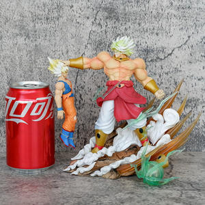 Fait sur mesure 18cm PVC Super Saiyan Muscle Z Action Figure <span class=keywords><strong>Dragon</strong></span> Balls Cartoon Toy Goku VS Broly Modèle Décoration - Product Image 3