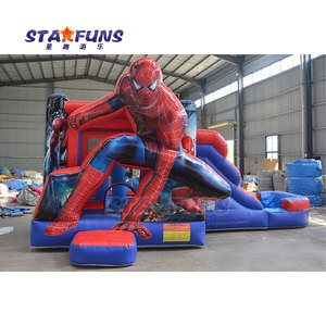 Lâu đài phao Người Nhện có cầu trượt, nhà phao nhảy Người Nhện cho trẻ em - Product Image 1