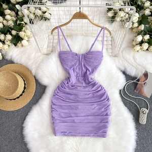 New Summer Sexy Hip Dress Women Sleeveless Mesh Dresses Ladies Sexy Dresses - Product Image 2