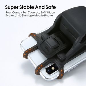 Support universel pour téléphone portable, Rotation à 360 degrés, en Silicone, pour vélo moto, bicyclette - Product Image 2