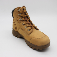 Semelle de chaussure de sécurité en cuir nubuck de vache chaussures de sécurité bottes de chaussures de sécurité