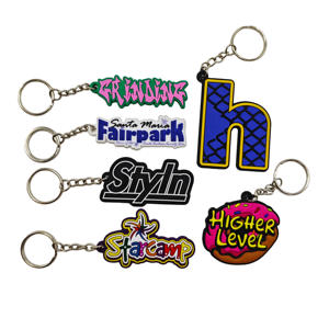 Llavero de PVC con figura de mascota de equipo personalizada OEM de fabricante directo, de goma suave 2D de silicona y cloruro de polivinilo - Product Image 6