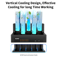 MAIWO 5-Bay SATA HDD/SSD Docking Station Tanpa Alat 2.5"/3.5" SATA USB Reader Hard Disk Clone Dock Duplicator