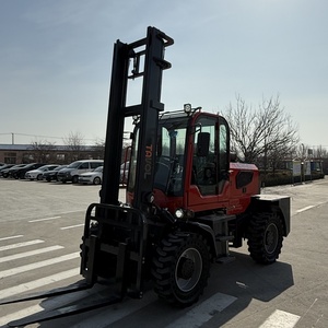 全新 TAVOL TA350 四轮驱动 3500 公斤越野柴油实心轮胎全地形叉车出售 - Product Image 4