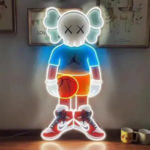 การ์ตูน KAWS นีออนสไตล์ที่ปรับแต่งได้ใหม่และสี