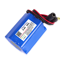 Batterie rechargeable OEM 18650 6.4V 6Ah 2S 3S 4S LiFePO4 pour éclairage solaire LED, pulvérisateur de jardin et lanterne de camping CE RoHs