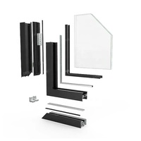 Ventana Abatible de Aluminio con Triple Vidrio Aislante, Resistente a Huracanes NFRC, Vertical, Sin Fugas, con Doble Acristalamiento