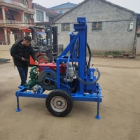 Allsome 100m — petite machine de forage hydraulique Diesel Portable, plate-forme rotative pour puits d'eau ou trous dans le mur