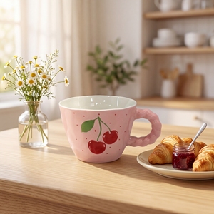 <b>Cute</b> Design Fruit Series Classic Porcelain Milk <b>Mug</b> Camping Dishwasher & Microwave Safe - Product Image 6