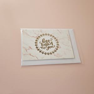 사용자 정의 로고 대량 노트 빈 필기 보석 관리 여행 디자인 다크 브라운 종이 봉투 감사 카드 - Product Image 6