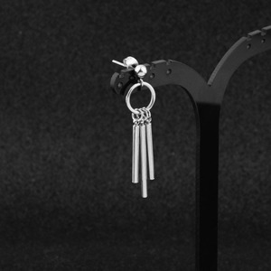 Meilleures ventes 2026 : Boucles d'oreilles pendantes carrées longues personnalisées, design minimaliste de niche, unisexe, bijoux tendance - Product Image 3