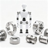 Fabricante JiuDing, Mecanizado CNC de Componentes de Aleación de Aluminio de Alta Precisión para Robots Humanoides y Piezas No Estándar