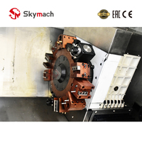 Torno CNC de Cama Inclinada BR200LDY con Eje Y y Torreta de Herramientas Motorizadas para Mecanizado Complejo de Componentes Aeroespaciales y Automotrices