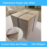 Carton de haute densité 230g-450g pour emballage de vêtements et cadeaux, carton couché blanc simple face