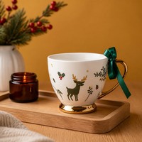 Mug en porcelaine ergonomique, nouveau design, couleurs vibrantes, prix avantageux, compatible micro-ondes et lave-vaisselle, 401-500 ml, finition artisanale unique