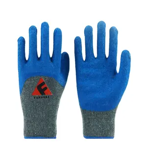 Рабочие перчатки общего назначения с латексным покрытием, высококачественные латексные перчатки с полностью покрытием, латексные перчатки