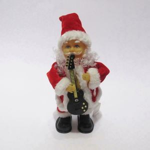 Santa Claus Eléctrico de Peluche Rojo Hecho a Mano de 60 cm, Clásico, Canta y Baila, Decoración Navideña - Product Image 2