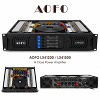 Amplificateur de puissance de classe H 4 canaux AOFO LX41200 LX41500 1200W 1500W avec transformateur toroïdal pour scène et karaoké