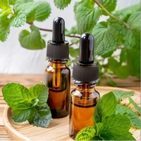 Saveur d'huile de menthe poivrée pure 100% extrait naturel distillé à la vapeur pour les boissons alimentaires et les soins bucco-dentaires