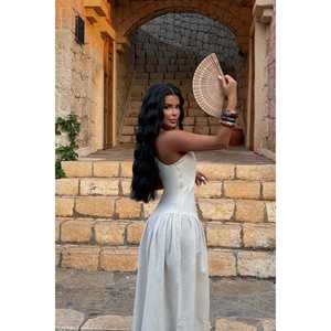 Robe longue sur mesure avec décolleté sans bretelles, décontractée à formelle, taille unique/XS/6XL, approvisionnement ODM - Product Image 1